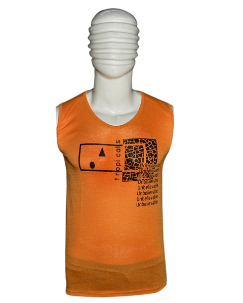 SLEEVE LESS RACE PRINTED XL