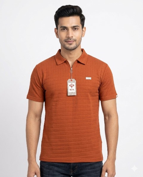 MENS LAREB POLO COLLAR ZIP MLXL
