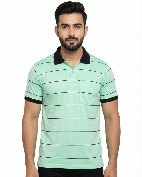 POLO COLLAR H/S DORA STRIPS XXL