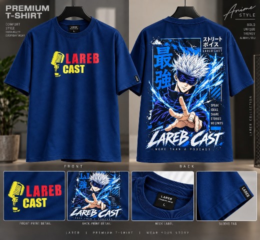 LAREB 5 SLEEVE B PRNT TEES XL/XXL