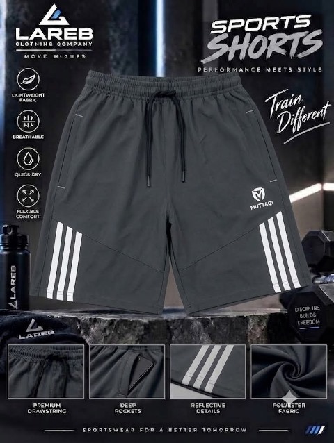 NS LYCRA SHORT SIDE PKT  3PATTI ZIP TAKA LXLXXL