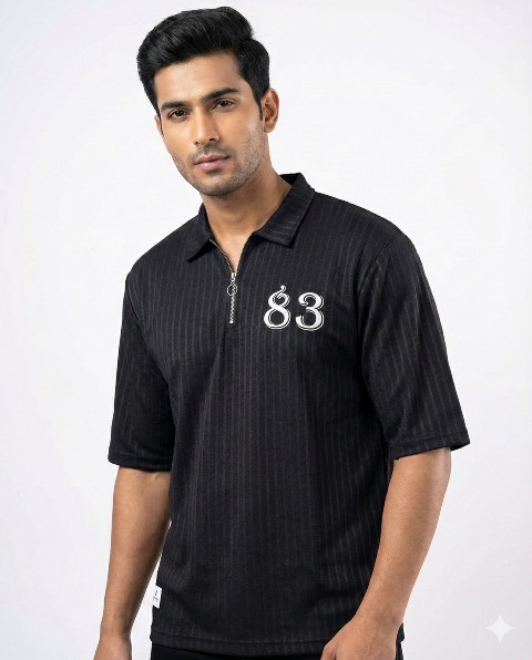POLO T SHIRT H/S JAKARD  ZIP JTE MLXL2X