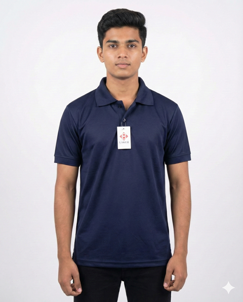 PLAIN POLO TENCIL METTY NAVY  M/L/XL/2X