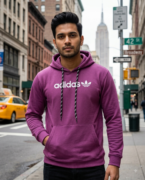 HOODIES F/S B PRNT WASHED MLXL