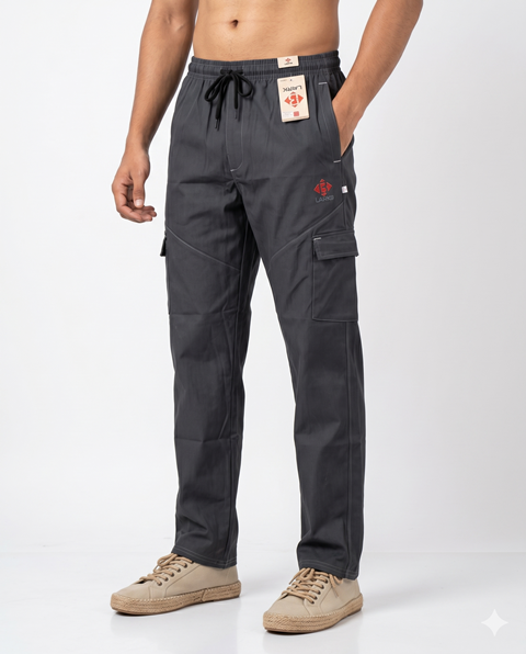 LAREB COTTON TWILL TRACK 4PKT 1 CUT BAGGY  XL/2XL