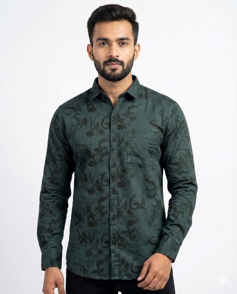 COTTON LENIN  SHIRTS BHAGWATI PRNT  MLXL