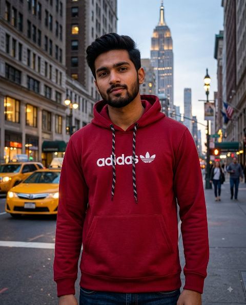 HOODIES F/S B PRNT WASHED MLXL