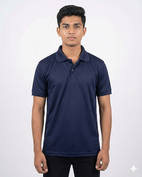 PLAIN POLO TENCIL METTY NAVY  M/L/XL/2X
