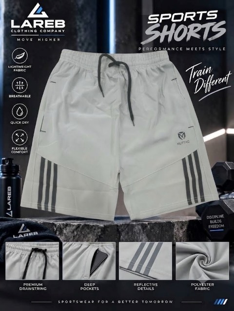 NS LYCRA SHORT SIDE PKT  3PATTI ZIP TAKA LXLXXL
