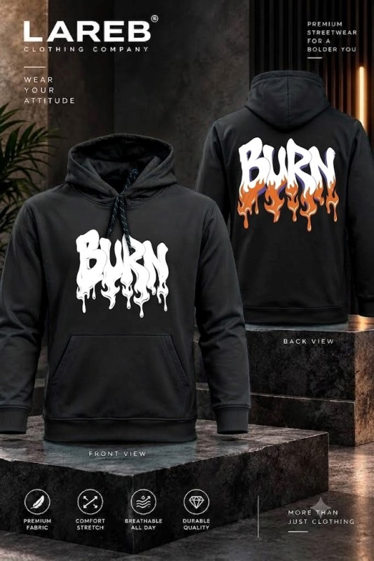 HOODIES FAKE COTTON B PRNT MLXL