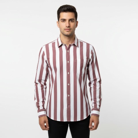 CTTN SHIRT SATIN CHECKS  ZM MLXL