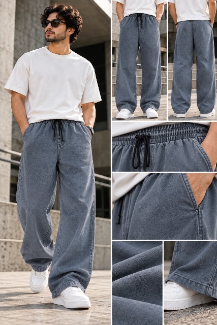 LAREB MENS WASHED TRACK BAGGY M/L