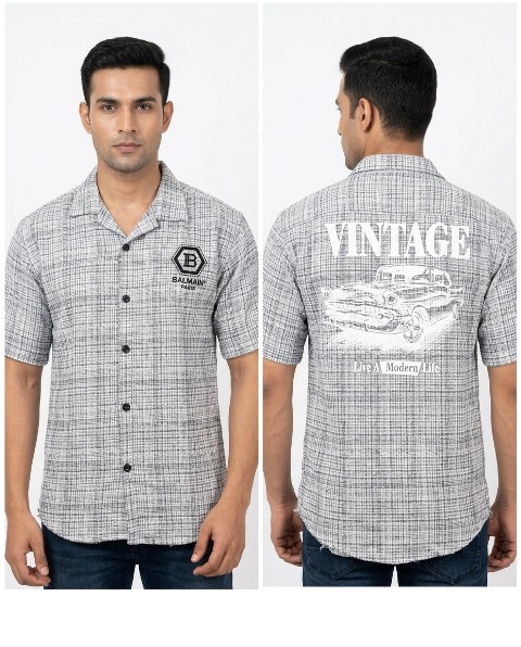 DOWN SHOLDER PRINTED SHIRT K7MLXL