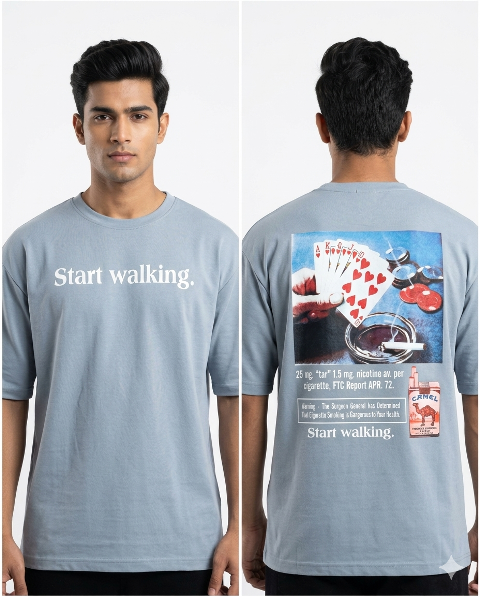 T SHIRT 3/4 SEELVES mix PRNT JTE MLXL