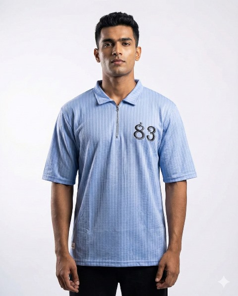 POLO T SHIRT H/S JAKARD  ZIP JTE MLXL2X