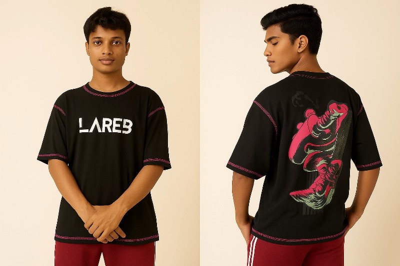 LAREB VELVET PIQUE OVERSIZED IMBOSED PRNT 4 PRNT ML