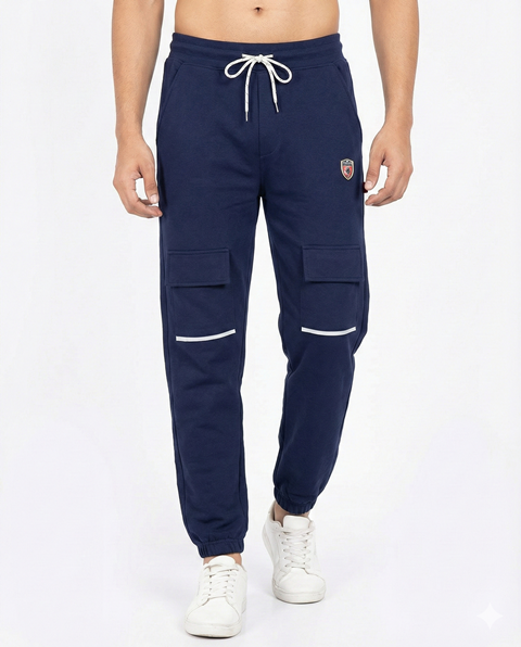 TRACK PANT DRILL D PKT 4 PKT & RIB M L XL