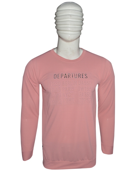 T SHIRTS IMBOSED PRINT JTE R/f/S MLXL