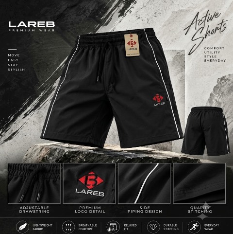 LAREB NS LYCRA SHORT SIDE PIPEING  M L