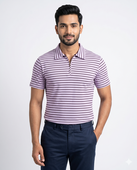 MENS LAREB POLO STRIP TEES MLXL
