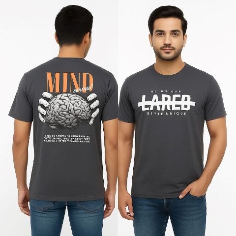 LAREB COTTON R/N H/S PRNT TEES 4XL