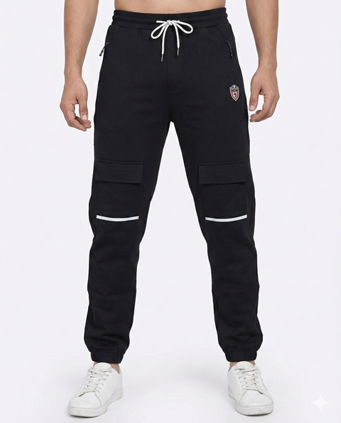 TRACK PANT DRILL D PKT 4 PKT & RIB M L XL