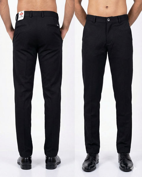 LAREB TROUSER RIMZIM BK BONE 2 PKT  XL XXL