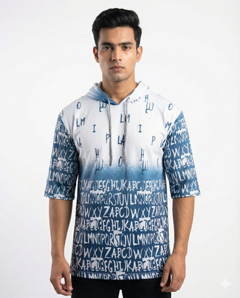 HOODIES 3/4 HAND MIXED PRNT JTE MLXL