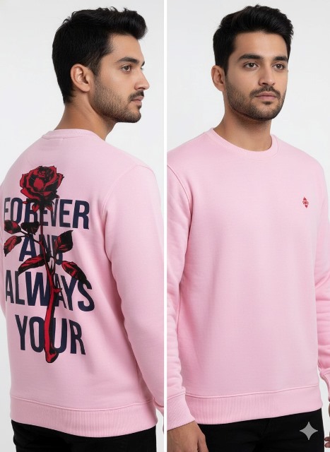 LAREB SWEAT SHIRTS FRNT & BCK PRINT M/L