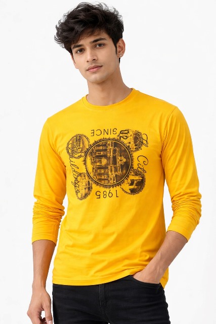 T SHIRT F/S R/N  COOL COTTON
