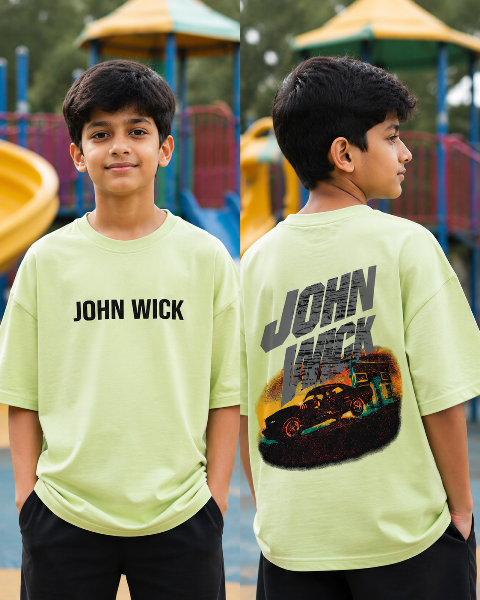 T SHIRTS KIDS PRINTED DOWN SHOULDER S SIZE.