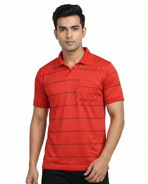 POLO COLLAR H/S  DORA STRIPS L