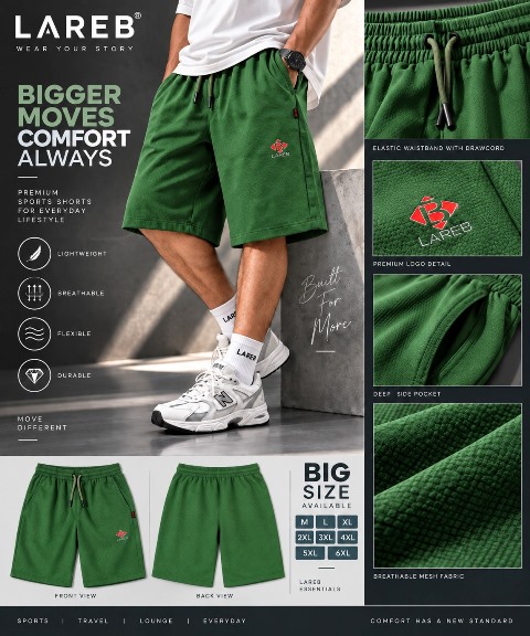 LAREB KARARA SHORTS 3X/4X