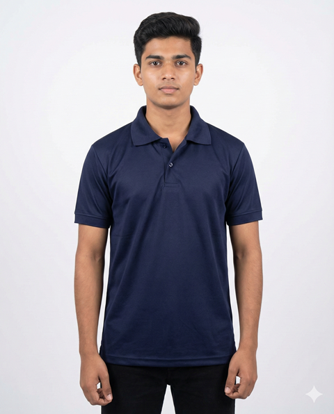 PLAIN POLO TENCIL METTY NAVY  M/L/XL/2X