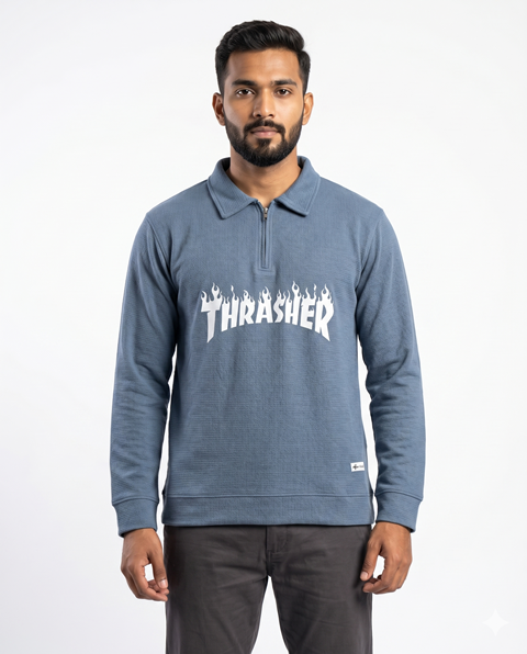 LAREB POLO F/S POP CORN ZIP 2X/3X/4XL