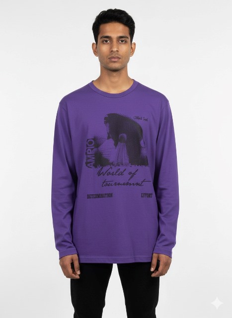 T SHIRT F/S R/N  COOL COTTON