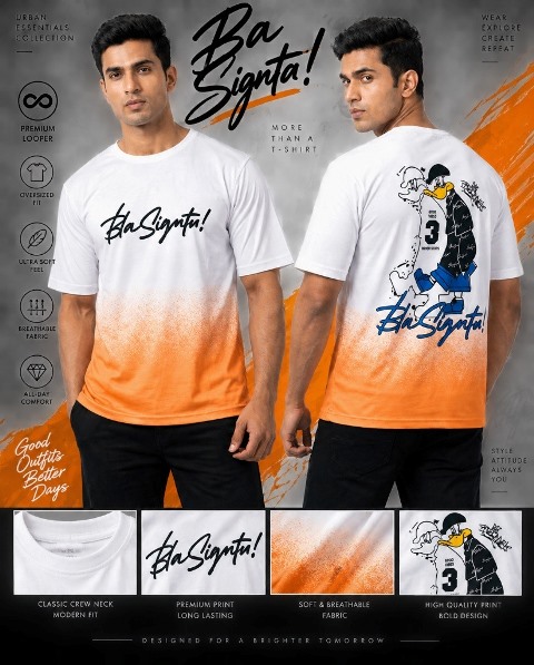 T SHIRT 5SLEEVE LOOPER 50-50 JT MLXL