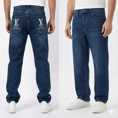 JEANS INSIDE COTTON EMB. 34/36