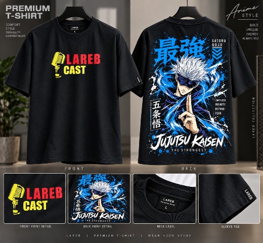 LAREB 5 SLEEVE B PRNT TEES M/L