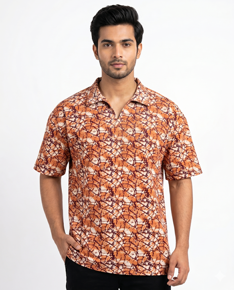 POLO PRINTED DOWN SHOLDER TEES MLXL