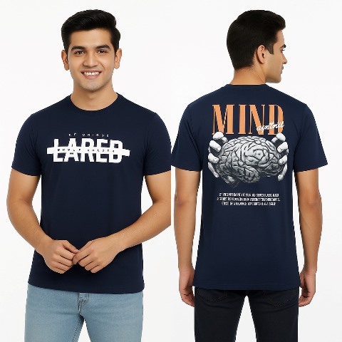 LAREB COTTON R/N H/S PRNT TEES XL