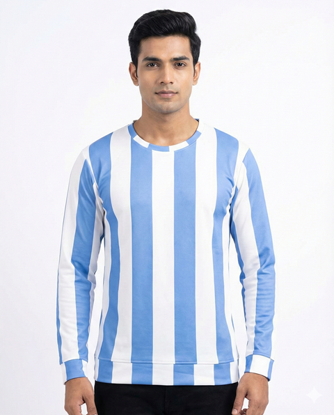 T SHIRT R/F/S VARTICAL LINE CUFF JTE MLXL