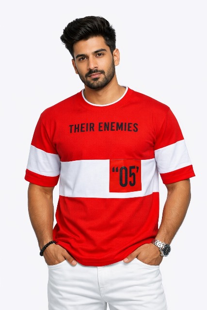 T SHIRT R/H/S 3/4 SEELVES PKT JTEX MLXL
