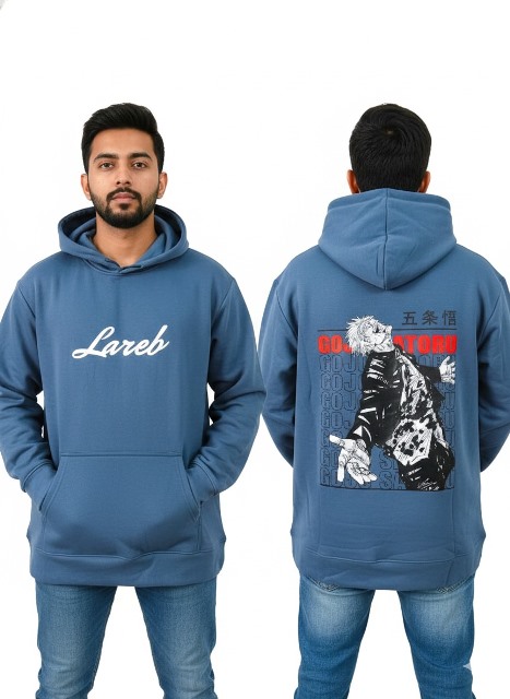 LAREB HOODIES FRNT & BCK  PUF PRINT  M/L/XL