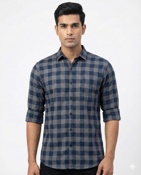 COTTON SHIRTS BHAGWATI CHECKS & PRINT   MLXL