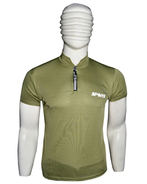 T SHIRTS CHINESS COLLAR ZIP L/XL